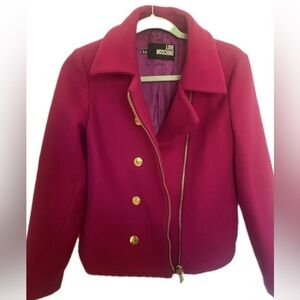 Love Moschino Wool Moto Jacket